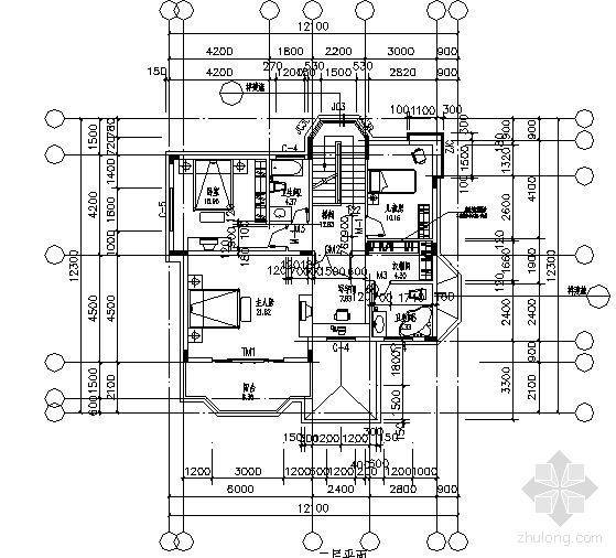 某二层小户型独立别墅建筑施工图-3