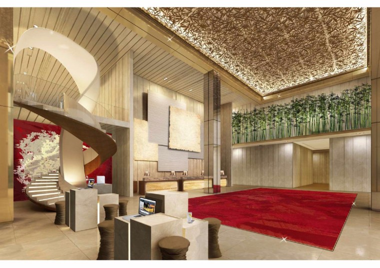 室内空间概念设计方案资料下载-HBA-重庆铂尔曼酒店空间概念设计方案文本（JPG）