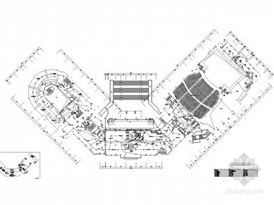 剧院大堂资料下载-[广东]学院综合楼电气施工图（含展馆 剧院 研究室 办公室）