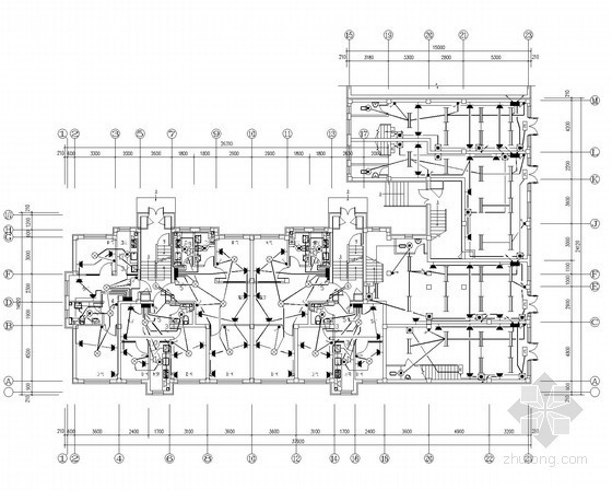 多层住宅电气照明图资料下载-多层住宅楼电气施工图18张