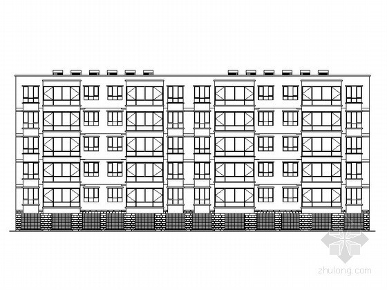 板式楼施工图资料下载-某家园六层板式住宅楼建筑施工图