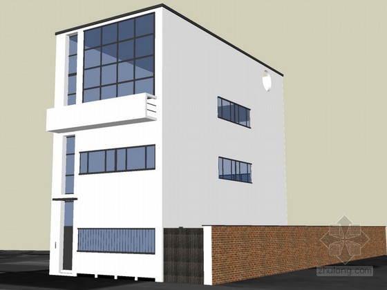 特拉维夫现代住宅资料下载-现代住宅SketchUp模型