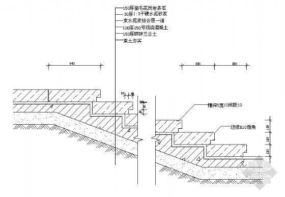 台阶踏步做法详图资料下载-礓磋台阶做法详图