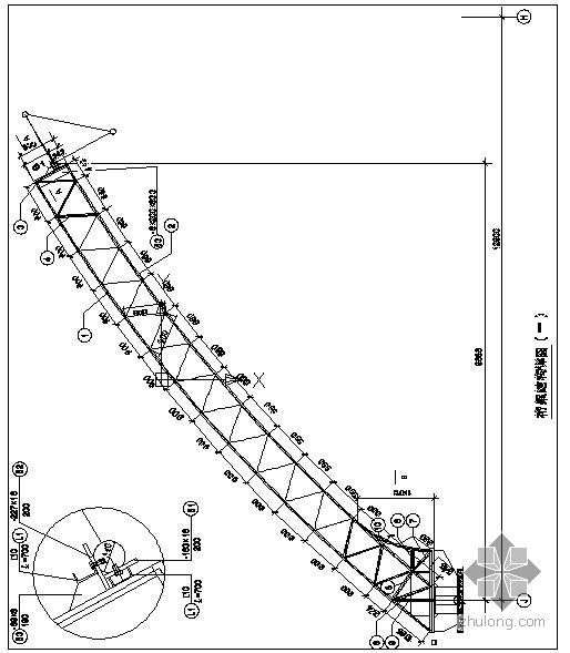 钢结构桁架滑移计资料下载-某钢结构桁架结构节点构造详图