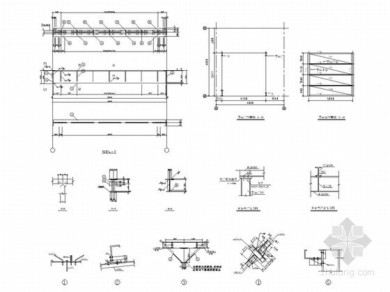[学士]单层钢结构厂房毕业设计（含建筑图 结构图 详细计算书）-吊车梁施工图 