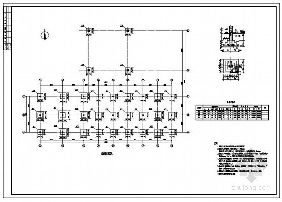 加油站牌结构大样图资料下载-武汉某大道加油站框架结构设计图