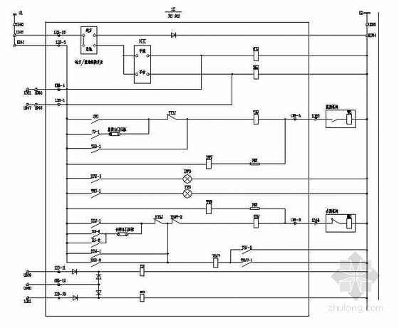 分段器资料下载-数字式分段保护及备自投装置电气图