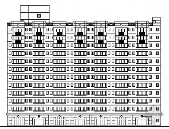 十三层宿舍楼平面资料下载-重庆某中学十三层学生公寓楼建筑方案图