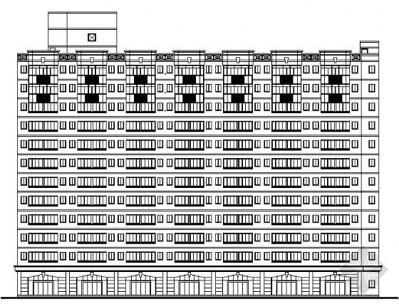 十七层公寓建筑资料下载-重庆某中学十三层学生公寓楼建筑方案图