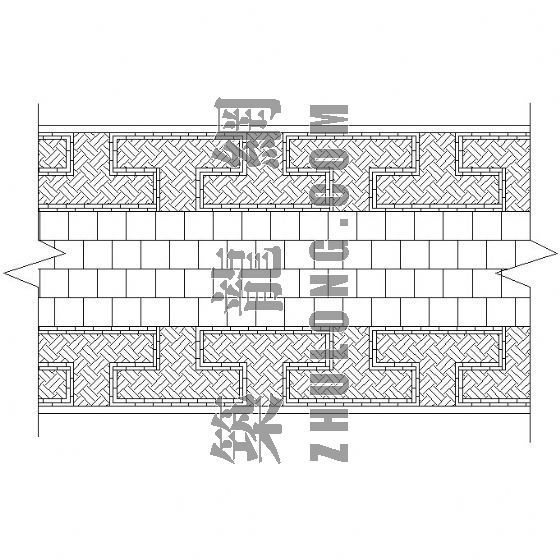 公园主园路改造资料下载-林荫主园路铺装大样图2