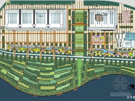 展览纪念建筑资料下载-[甘肃]某展览中心建筑周边环境景观设计方案