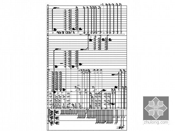 [广东]大型超高层城市综合体全套电气施工图纸200张（23万 39层  负荷计算书）-竖向配电干线系统图