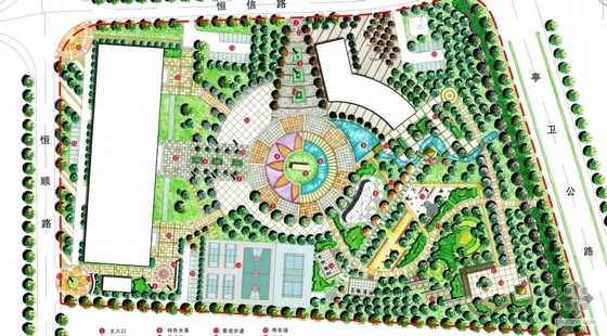 上海市住宅景观设计资料下载-上海市广场景观设计方案