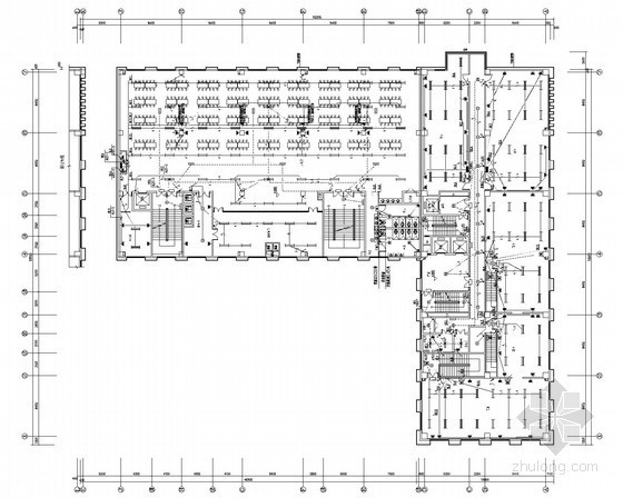 2层建筑cad全套资料下载-十二层商业综合建筑全套电气施工图纸（地下2层）
