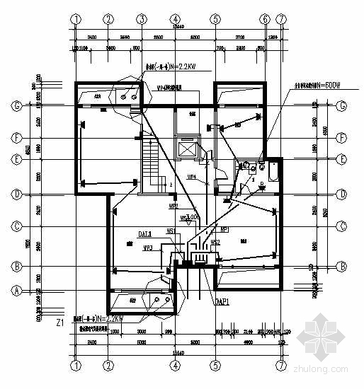 两层居住建筑图资料下载-苏州某两层住宅楼强电施工图