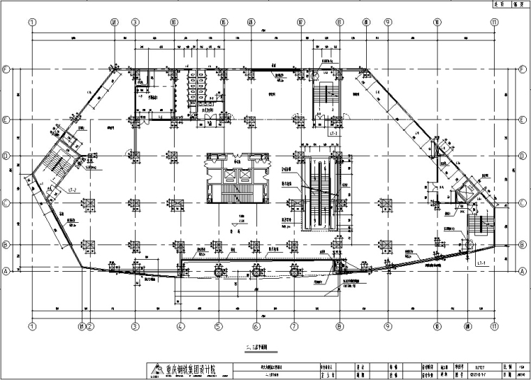 3套高层商住综合楼建筑设计施工图CAD-高层商住大厦建筑平面图