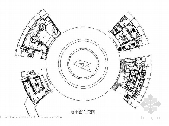后现代中式茶楼设计图资料下载-[安徽]文化展示广场室内装修图