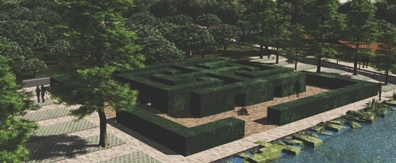 [上海]城市休闲社区公园景观规划设计方案-公园效果图
