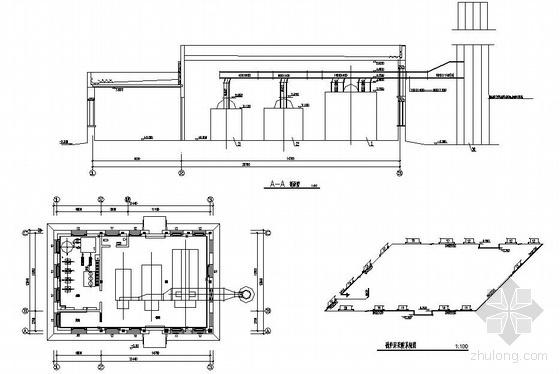某锅炉房蒸汽管道图纸资料下载-某锅炉房管道布置及采暖图