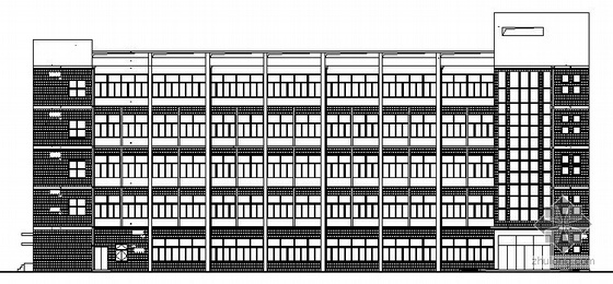 1层厂房建筑施工图资料下载-[浙江]某五层厂房建筑施工图