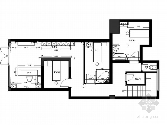 室内设计效果图CAD资料下载-[扬州]国内顶尖美容院室内设计CAD施工图(含效果图)