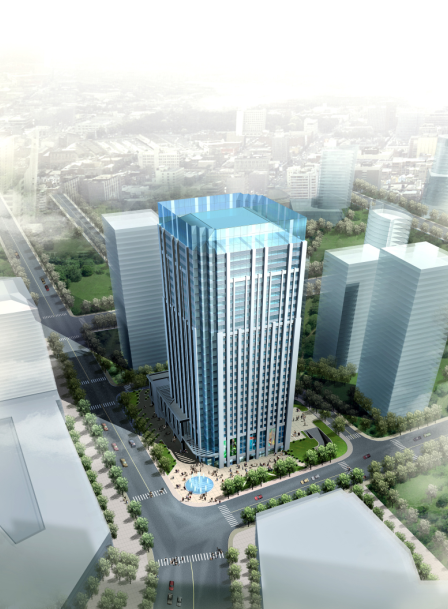 安道国际高层办公楼资料下载-南京百汇国际办公楼方案