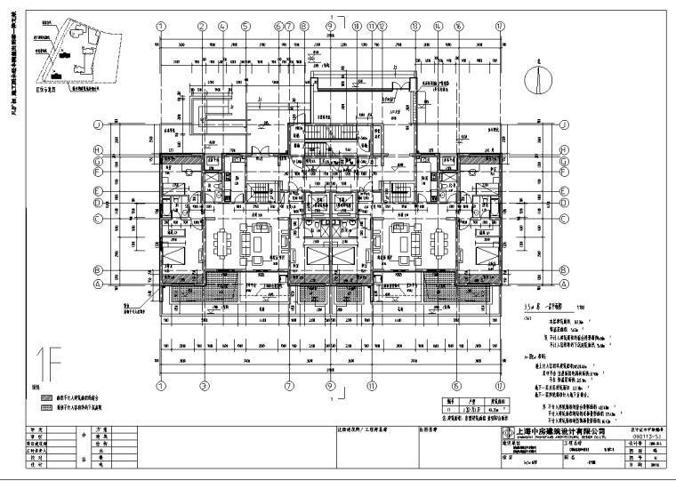 城市中心综合区项目规划设计方案及施工图（12张） -1层平面图