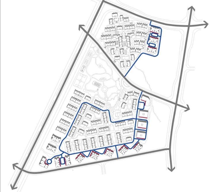 [重庆]英式经典风格高端住宅建筑设计方案文本-英式经典风格高端住宅建筑分析图