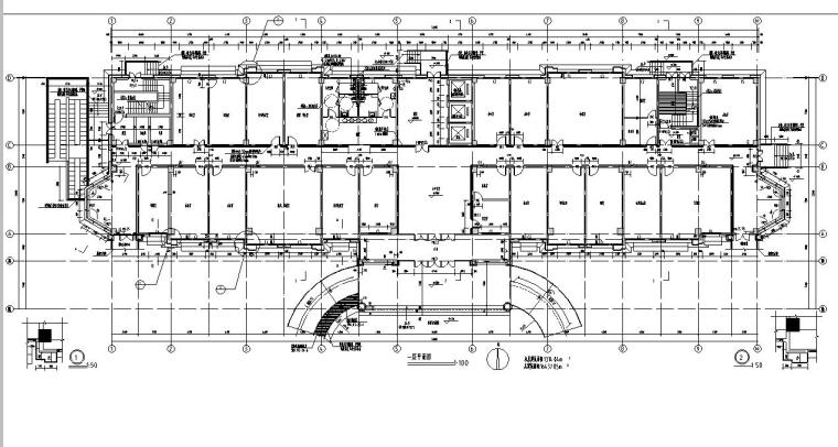 [宁夏]高层坡屋顶剪力墙结构老年公寓建筑施工图（含效果图）-高层坡屋顶剪力墙结构老年公寓建筑平面图