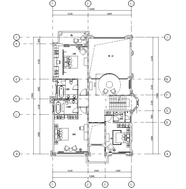 400平米中式别墅施工图资料下载-[浙江]美式古典别墅设计施工图及实景照片