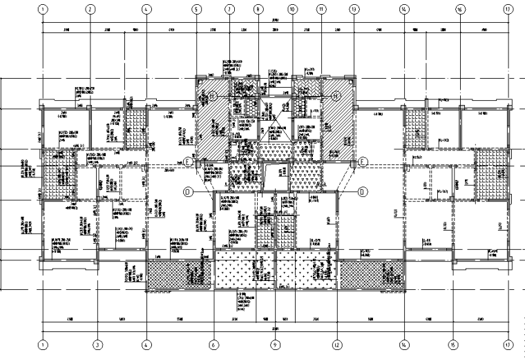 [阜阳]知名地产混凝土框架结构商业建筑钢筋工程专项施工方案（55页）-十层梁配筋图