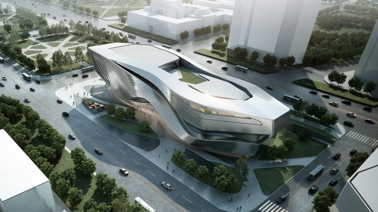 城市规划展览馆设计竞赛-建筑设计作品-筑龙建筑设计论坛