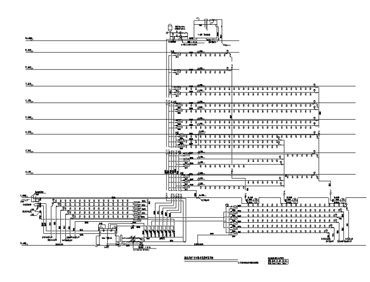 上海千湖岛酒店给排水设计施工图（甲院）-喷淋系统原理展开图