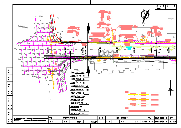 道路工程排水施工设计图-排水管道设计图（城镇段）