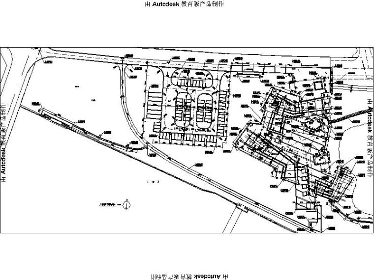 [浙江]城镇滨水生态湿地景观施工图（2016年最新）-尺寸定位平面图