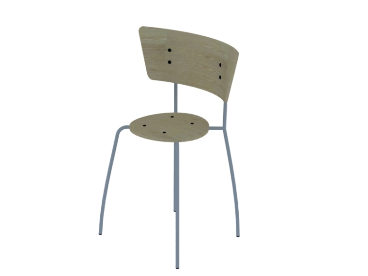 3d软件模型椅子资料下载-简洁椅子3D模型下载