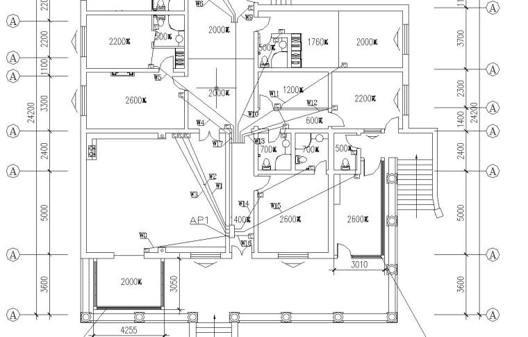 室内别墅楼梯施工图纸资料下载-某北方别墅电气施工图纸