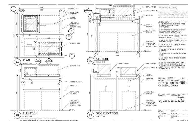 多联机毕业设计图纸资料下载-[Yabu]成都银泰购物中心MILLWORK木制品家具定制CAD图纸