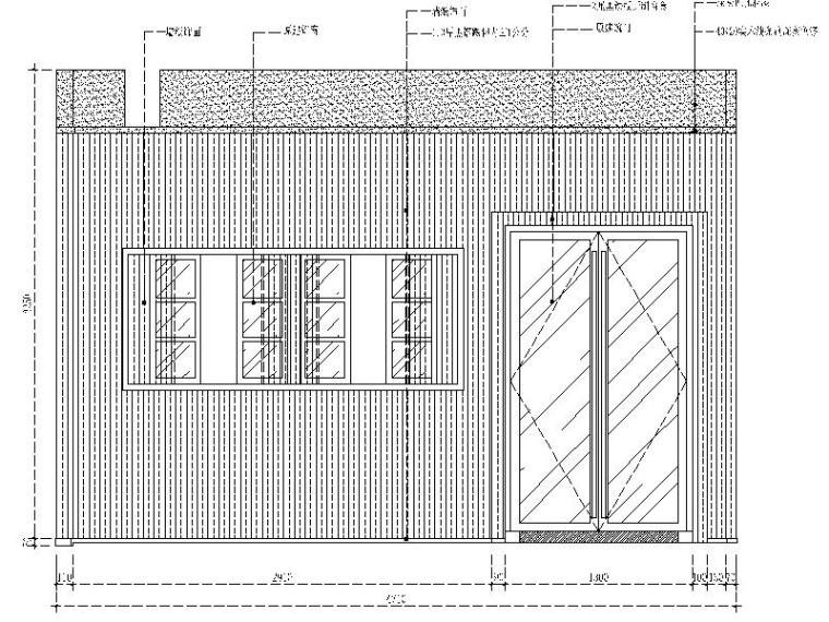 [晋江]特色复古酒吧室内设计CAD施工图（含效果图）-5