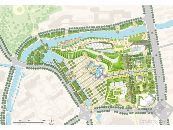 休闲广场CAD模型资料下载-[浙江]绿色江南文化休闲广场景观设计方案