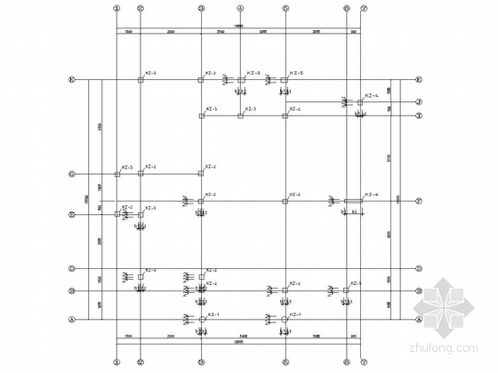 两层框架结构私人别墅建筑结构全套图-柱配筋图