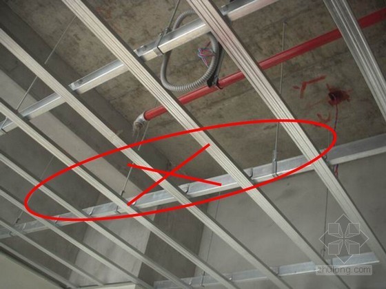 轻钢龙骨吊顶预防措施资料下载-建筑装修工程吊顶工程质量通病及预防措施（图文并茂）