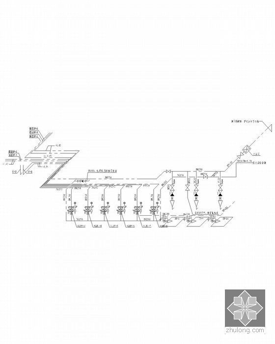 [浙江]某剧院给排水全套施工图纸-自动喷淋系统图