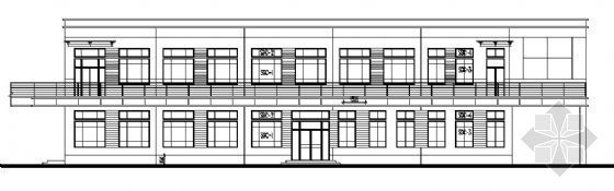 二层综合楼建筑设计图资料下载-某二层综合楼建筑方案图