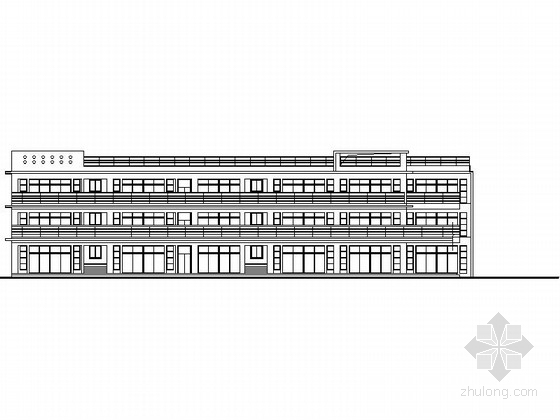 幼儿园建筑外立面分析图资料下载-3层现代风格幼儿园建筑设计施工图