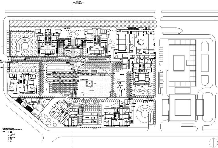 入口柱廊结构施工图资料下载-[上海]上海市华庭嘉园居住区全套园建景观施工图设计（CAD）