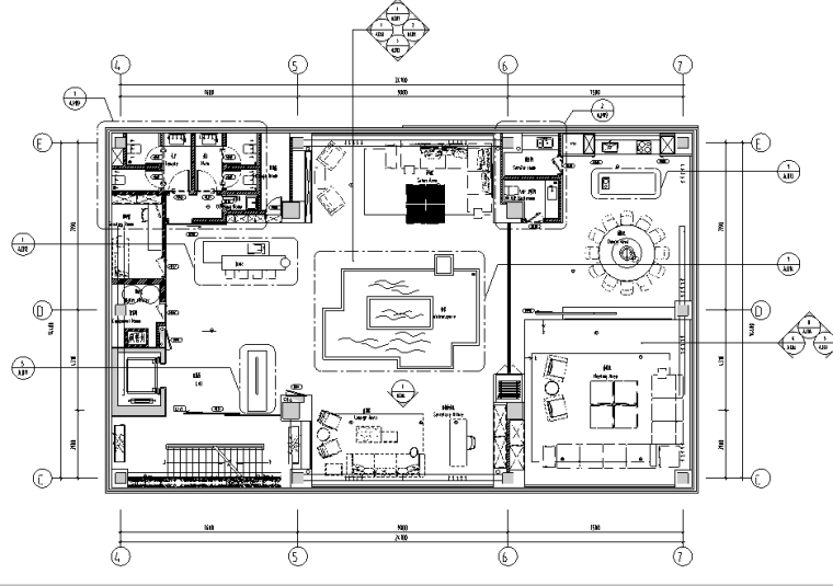 [北京]枢密院顶层私人会所空间设计施工图（附概念方案+效果图+模型）