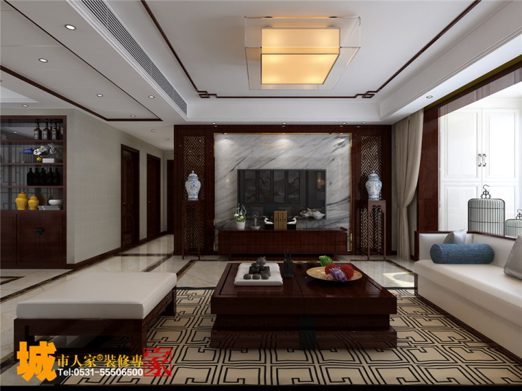 新中式风格的住宅室内设计效果图-1406.jpg