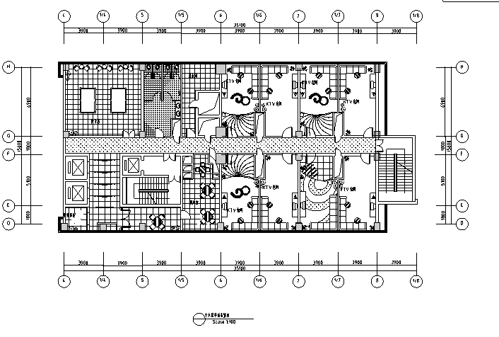 [合集]十套高层现代风格酒店建筑施工图（图纸齐全）-十套高层现代风格酒店建筑平面图