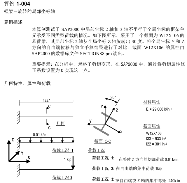 Sap2000中文例题Frames(30个）_18